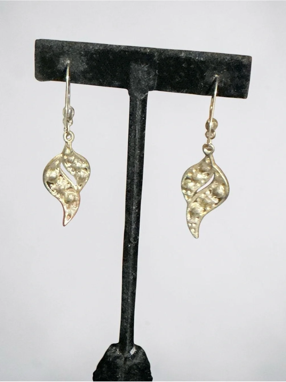 Vintage Silver-toned Earrings with Pink Crystals - Women Jewelry